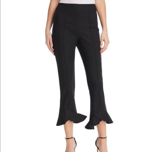 C/MEO COLLECTIVE Forgive Cropped Ruffle Hem Pants - Picture 1 of 8